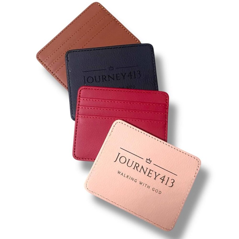 NEW - JOURNEY413 LEATHER 4X3 CARD CASE WALLET 4 COLOR OPTIONS 1 (PC)